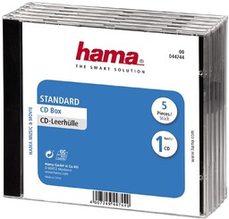 Hama Pudełko na płytę CD plastikowe (5 sztuk,