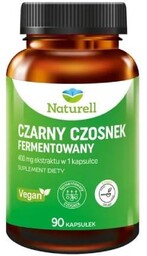 NATURELL Czarny Czosnek Fermentowany, 90kaps.
