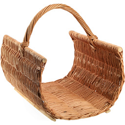 Kosz kominkowy Padwa 44 x 50 cm, brązowy