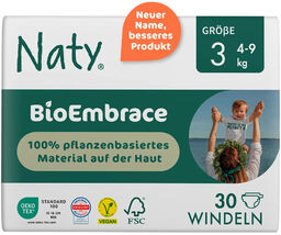 Naty BioEmbrace, Ekologiczne pieluszki jednorazowe rozmiar 3, 4-9