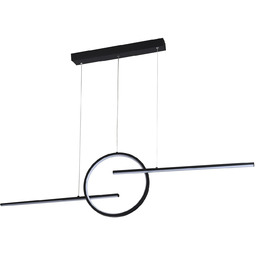 Lampa wisząca czarna metalowa podłużna 120cm AZ5257