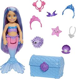 Barbie Chelsea Mermaid Power Moc syrenek Lalka syrenka
