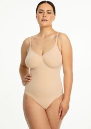 Body damskie wyszczuplające bezszwowe cieliste 421 Seamless Body