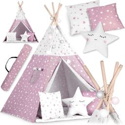 Namiot tipi dla dzieci, ze światełkami, Nukido, 120x120x165