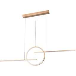 Lampa wisząca złota metalowa LED 120cm AZ5258