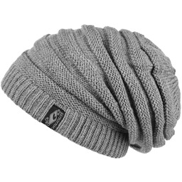 Czapka Brian Oversize by Chillouts, szary, One Size