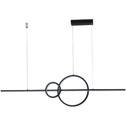 Lampa wisząca LED czarna metalowa 120cm AZ5259