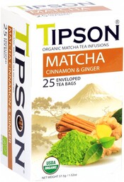 ORGANIC MATCHA CINNAMON & GINGER saszetki - 25