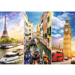 Trefl, puzzle, Wycieczka po Europie, 4000 el.