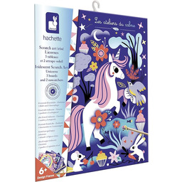 Janod Kreatywny zestaw do zdrapywania z jednorożcem 5