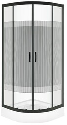 Kabina prysznicowa z brodzikiem 80x80 Xenia Duo Black