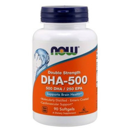 Now Foods DHA 500 mg, 90 kaps.