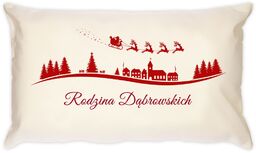Poduszka personalizowana z nadrukiem dla pary na święta