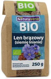 Naturavena Len brązowy siemię lniane 250 g (EKO)