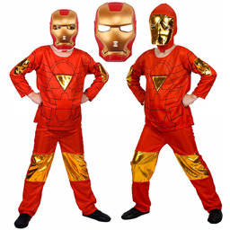 AVENGERS IRON MAN STRÓJ DLA CHŁOPCA MASKA rozmiar