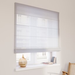 Roleta rzymska Capri, prześwitujący ecru, Romantica