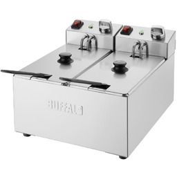 Buffalo Frytownica elektryczna 2-komorowa nastawna 6L, 4kW, Buffalo