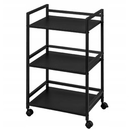 Wózek do serwowania na kółkach Livarno- czarny Metalowy