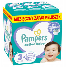 Pieluchy Pampers Active Baby pieluszki roz. 3, 6-10kg,