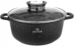 Garnek Marmurowy Z Pokrywką Brytfanka Aroma Knob 3.3L