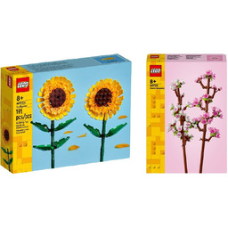 LEGO ICONS Słoneczniki 40524 + LEGO ICONS Kwitnąca