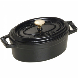 Staub Mini Garnek żeliwny Owalny 250 Ml, Czarny