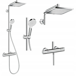 Zestaw prysznicowy deszczownica Hansgrohe Crometta E 240 1jet