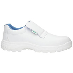 VALI S2 G1266 - mokasyny białe ochronny, podnosek,