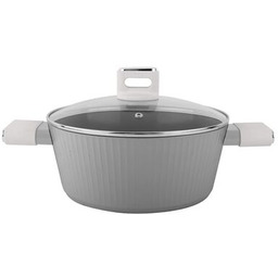 Garnek aluminiowy Serrano z pokrywką 24 cm 3,7