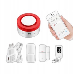 Zestaw startowy bezprzewodowy Alarm smart z syreną
