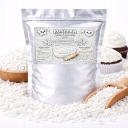 Posypka Waflowa Biała - dekoracja tortu ciast babeczek