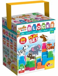 LISCIANI Klocki plastikowe Carotina Baby Małe zwierzaczki 304-PL72293