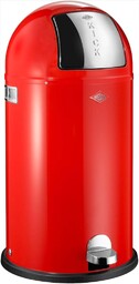Wesco 177731-02 Kosz na śmieci Kickboy, stalowy, czerwony,