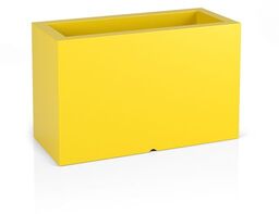 Prostokątna donica Lungo Maxi żółta 50 cm