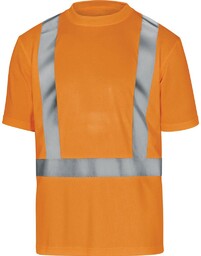 COMET - T-SHIRT OSTRZEGAWCZY Z POLIESTRU - pomarańczowy