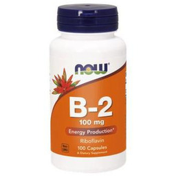 Now Foods Witamina B2 Ryboflawina 100mg, 100kaps.