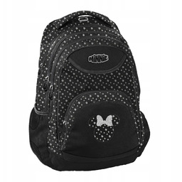 Plecak szkolny młodzieżowy Minnie Disney BeUniq czarny motyw