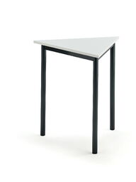 Biurko BORÅS TRIANGEL, 700x700x720 mm, biały laminat, antracyt