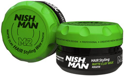 Nishman Hair Styling M2 Matte Clay Wax Pomada