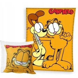 Koc pluszowy Poduszka 40x40 Garfield Cat Kot Ciepły