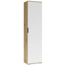 Elior Szafa wąska dąb artisan + biała L5-R91