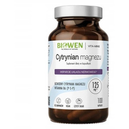Biowen Cytrynian magnezu z witaminą B6 - -