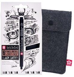 Zestaw Pigma Micron Black Edition 6 sztuk +