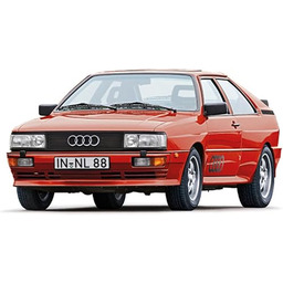 Italeri 1:24 - Audi Quattro, 18,3 cm, czerwony