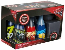 Zestaw kręgli CARS 6 kręgli + piłka