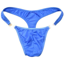 Męskie Stringi z Satyny Odpinane z Przodu -