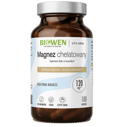 Biowen Magnez Chelatowany 850 mg Diglicynian 100 kapsułek