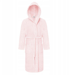 Szlafrok Bawełniany z Kapturem Unisex XXL Puder