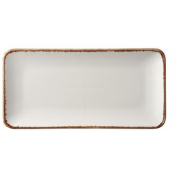 TALERZ PROSTOKĄTNY VANILLA 300x150 mm KREMOWA
