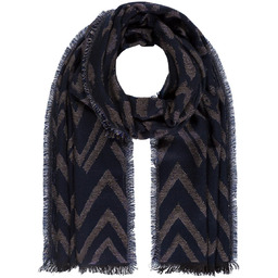 Damski szal z lureksem niebieski Passigatti